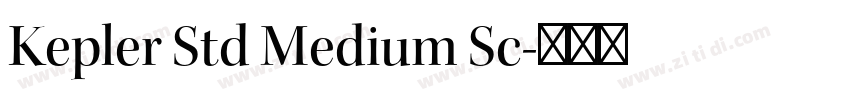 Kepler Std Medium Sc字体转换